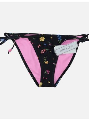 New! Salt + Cove Juniors Floral Beaded Side-Tie Bikini Bottom Swim, Size Medium